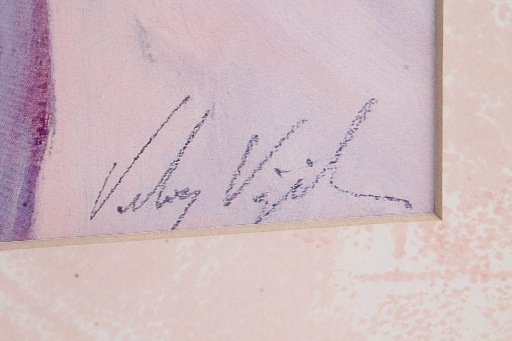 Framed Abstract Offset Lithograph