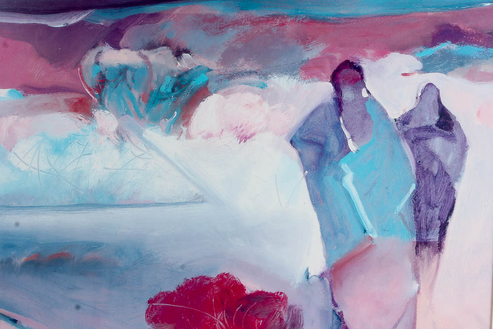 Framed Abstract Offset Lithograph