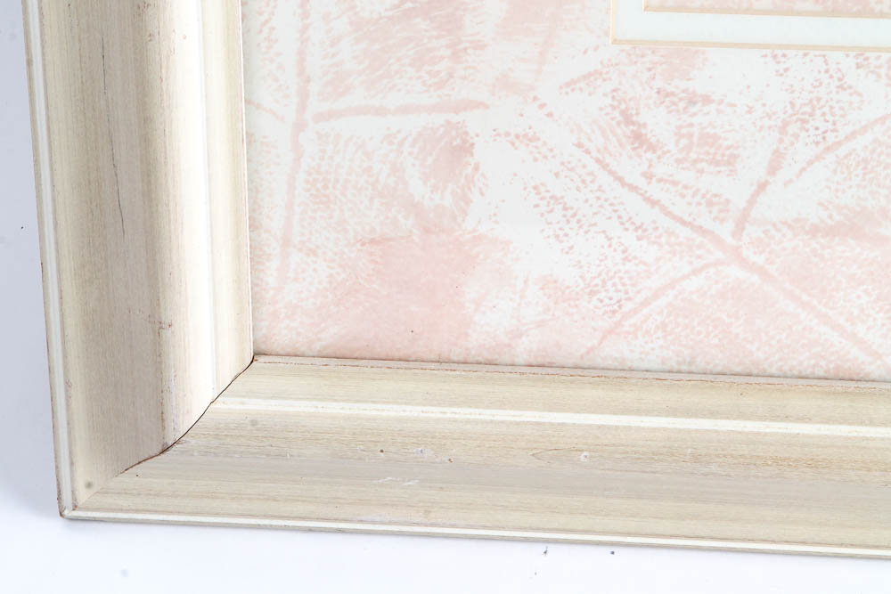 Framed Abstract Offset Lithograph