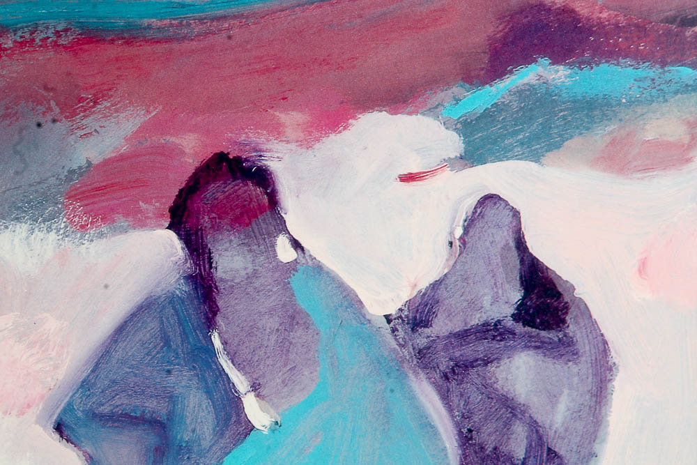 Framed Abstract Offset Lithograph