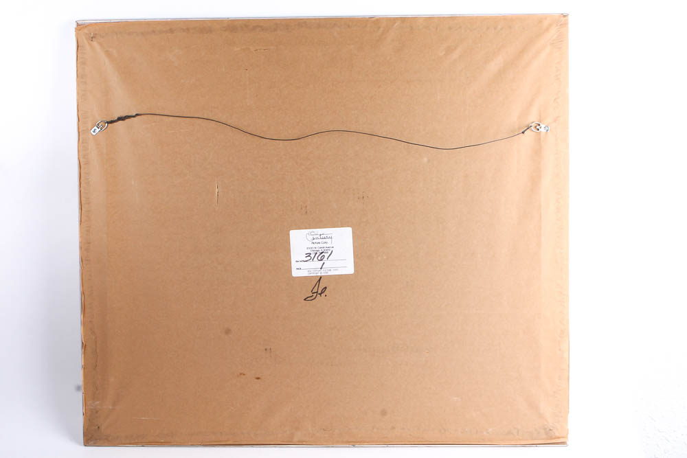 Framed Abstract Offset Lithograph