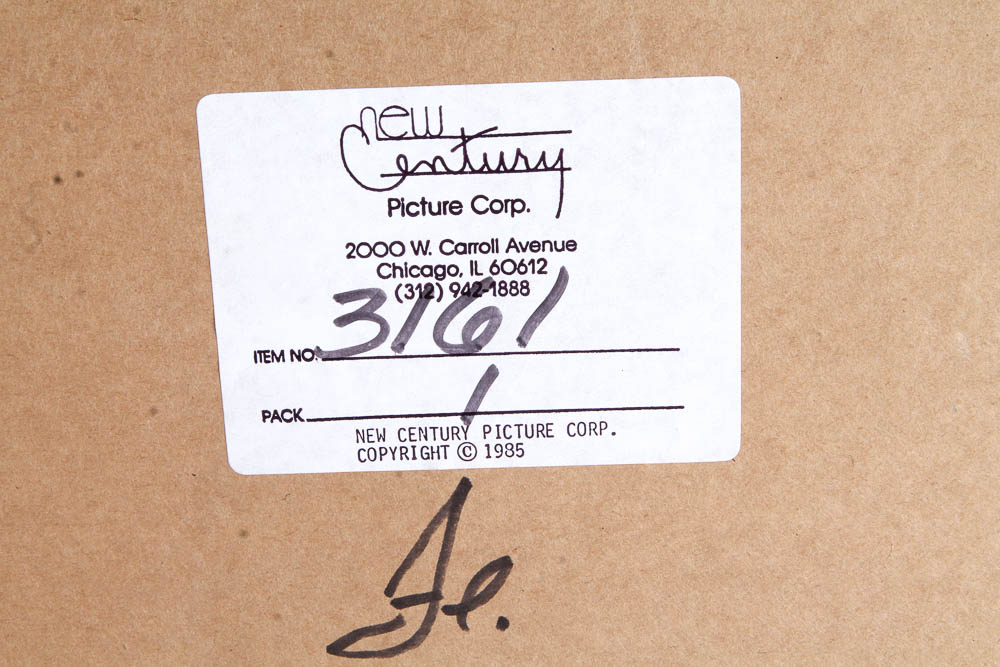 Framed Abstract Offset Lithograph