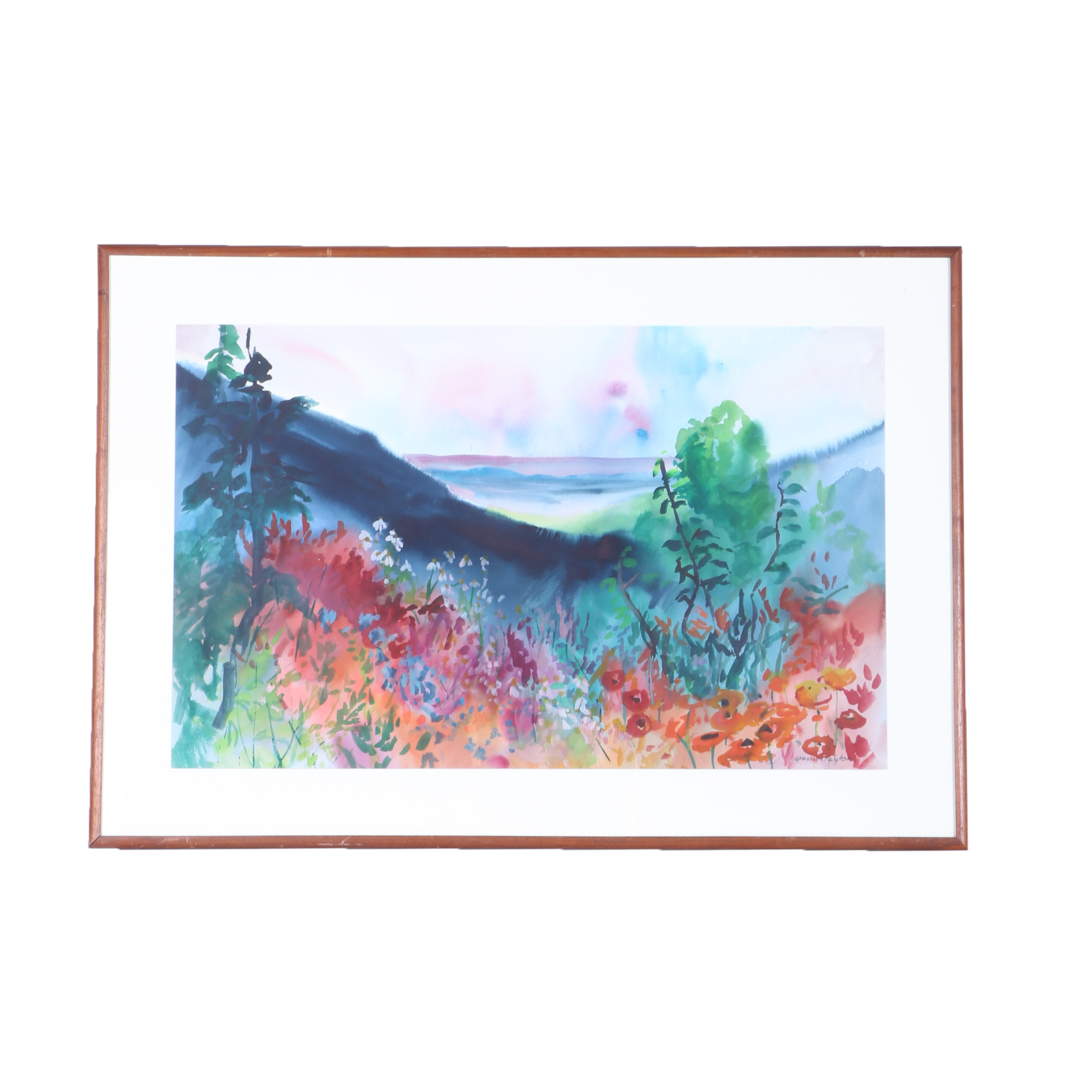 Garcia Dayton Signed Watercolor of a Landscape