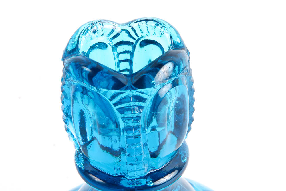 "Moon & Stars" by Smith Glass Company in Blue