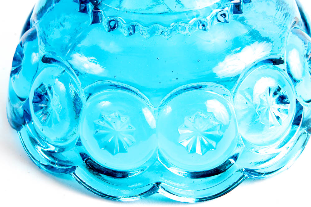 "Moon & Stars" by Smith Glass Company in Blue