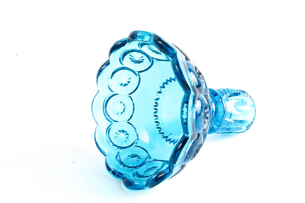 "Moon & Stars" by Smith Glass Company in Blue