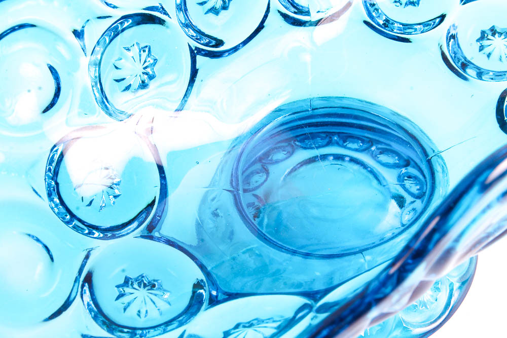 "Moon & Stars" by Smith Glass Company in Blue