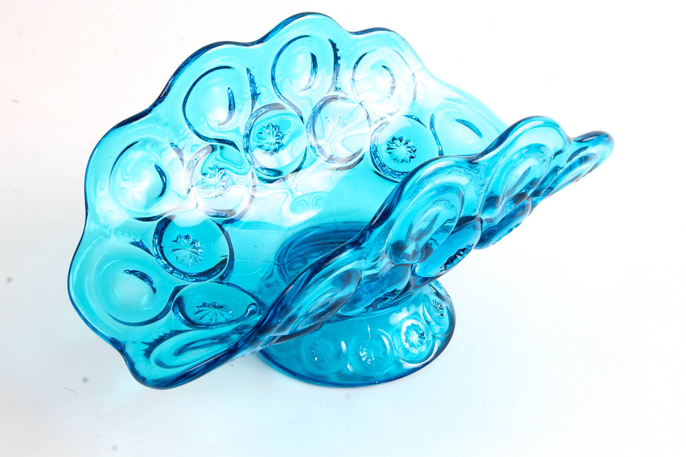 "Moon & Stars" by Smith Glass Company in Blue