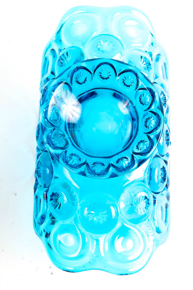 "Moon & Stars" by Smith Glass Company in Blue