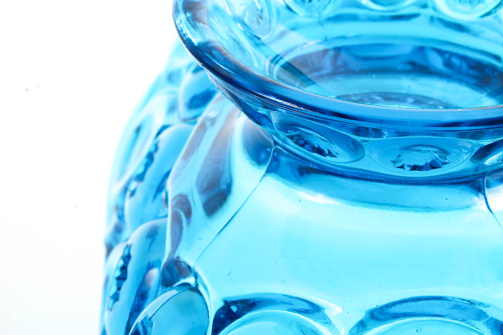 "Moon & Stars" by Smith Glass Company in Blue