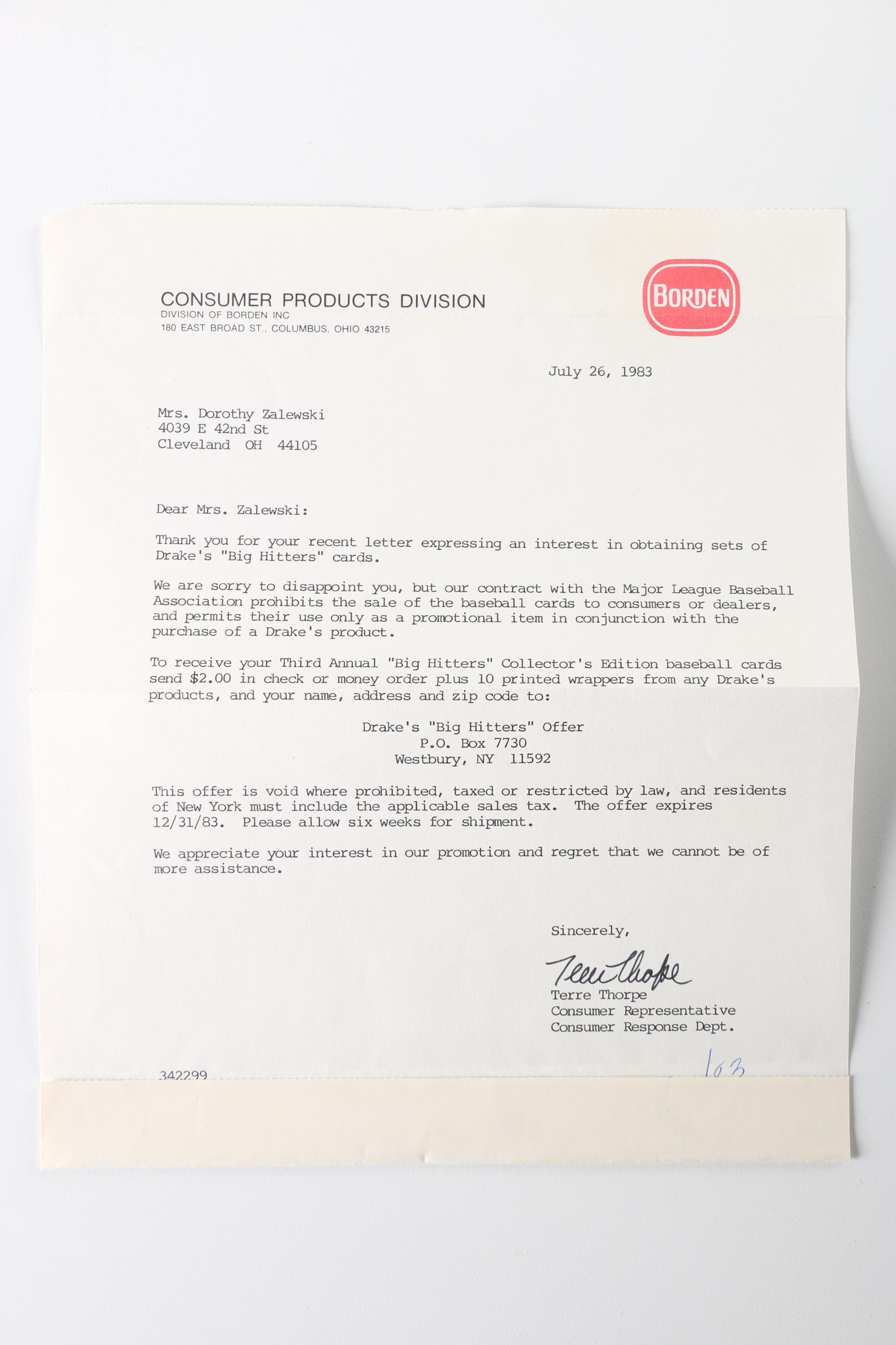 Binder Of Drakes Bakery Baseball Cards