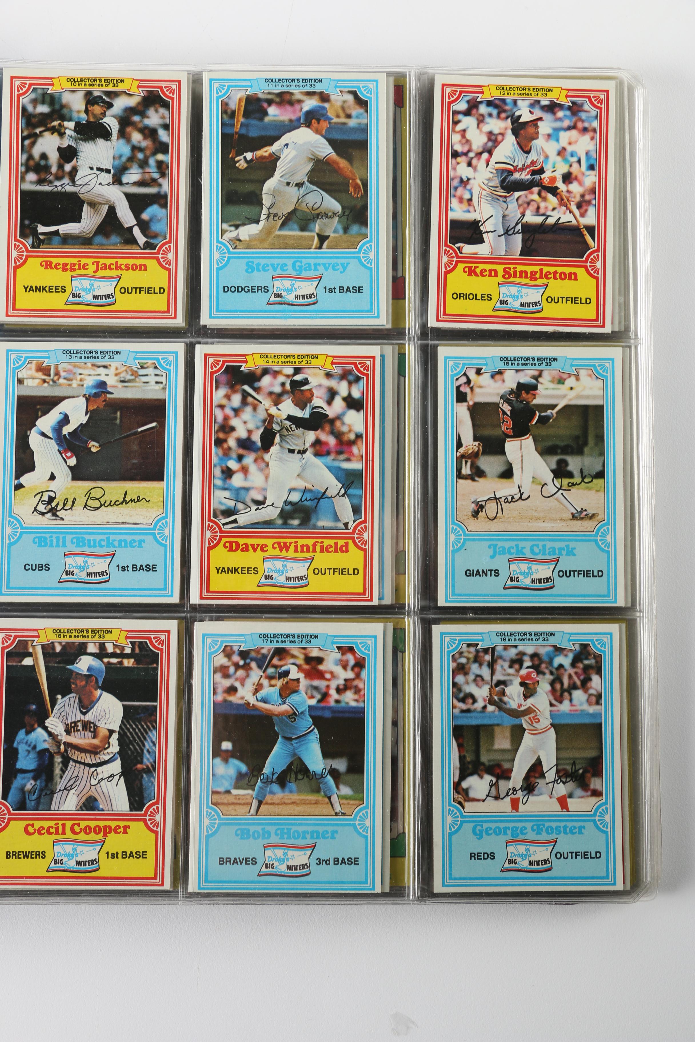 Binder Of Drakes Bakery Baseball Cards