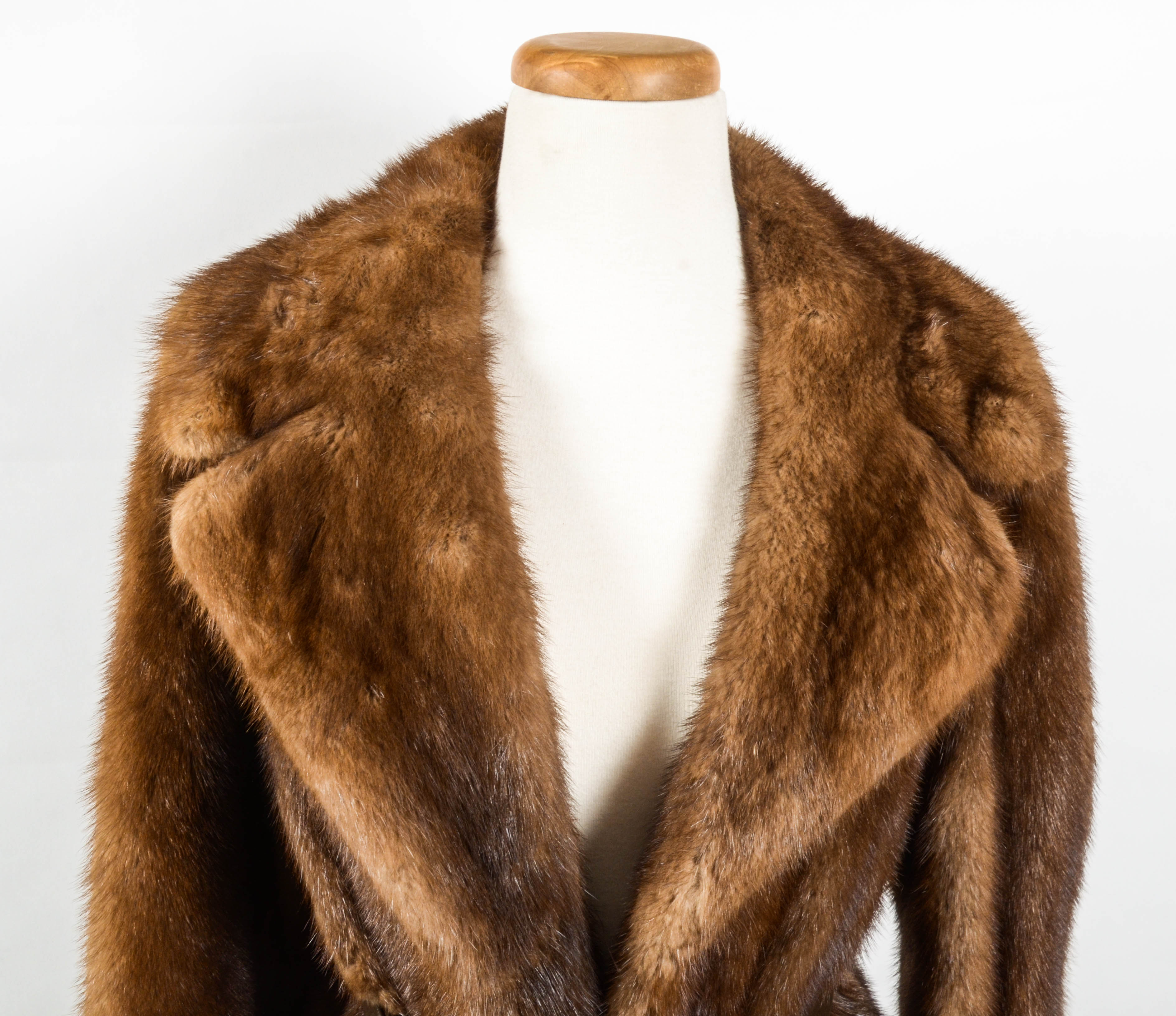 Women's Duplers Furs Belted Mink Coat
