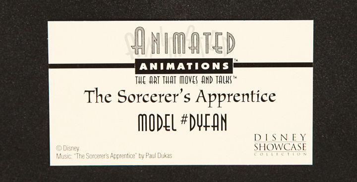 Limited Edition Disney's "The Sorcerer's Apprentice" 3D Animated Artwork