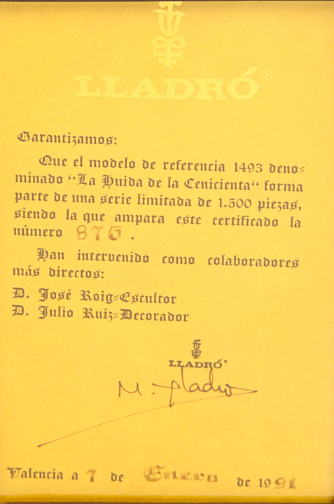 Large Limited Edition Lladró "At The Stroke of Midnight" Figurine