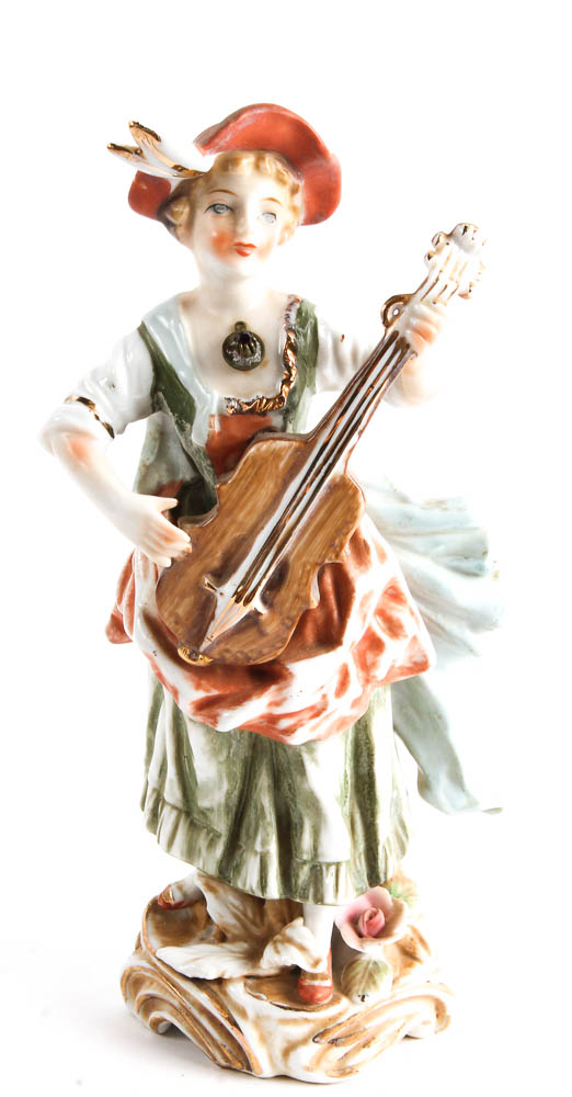 Pair of Music Player Figurines