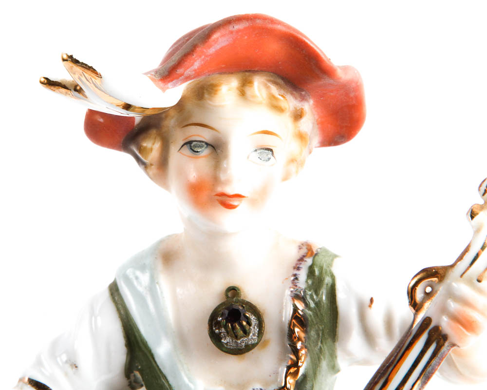 Pair of Music Player Figurines