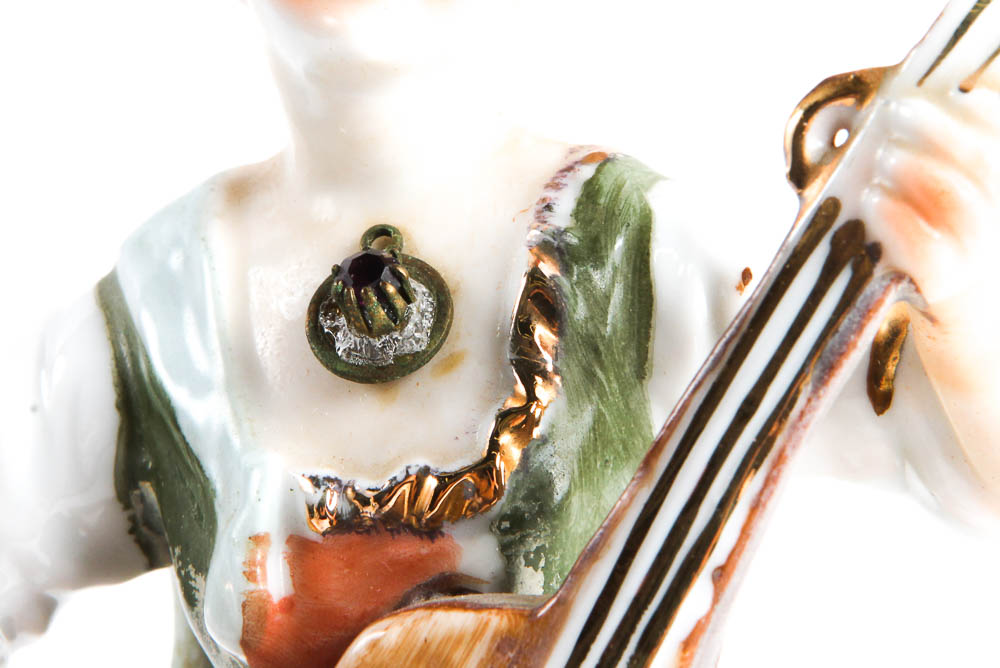 Pair of Music Player Figurines