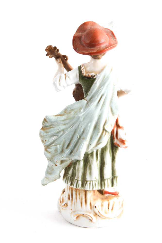 Pair of Music Player Figurines