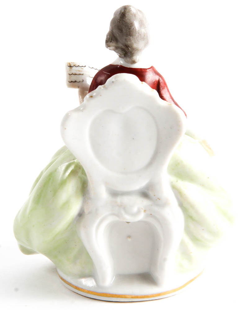 Dresden Porcelain Figurines with Fabric Detailing