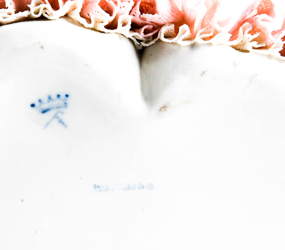 Dresden Porcelain Figurines with Fabric Detailing