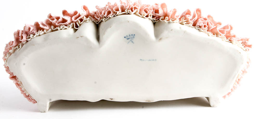 Dresden Porcelain Figurines with Fabric Detailing