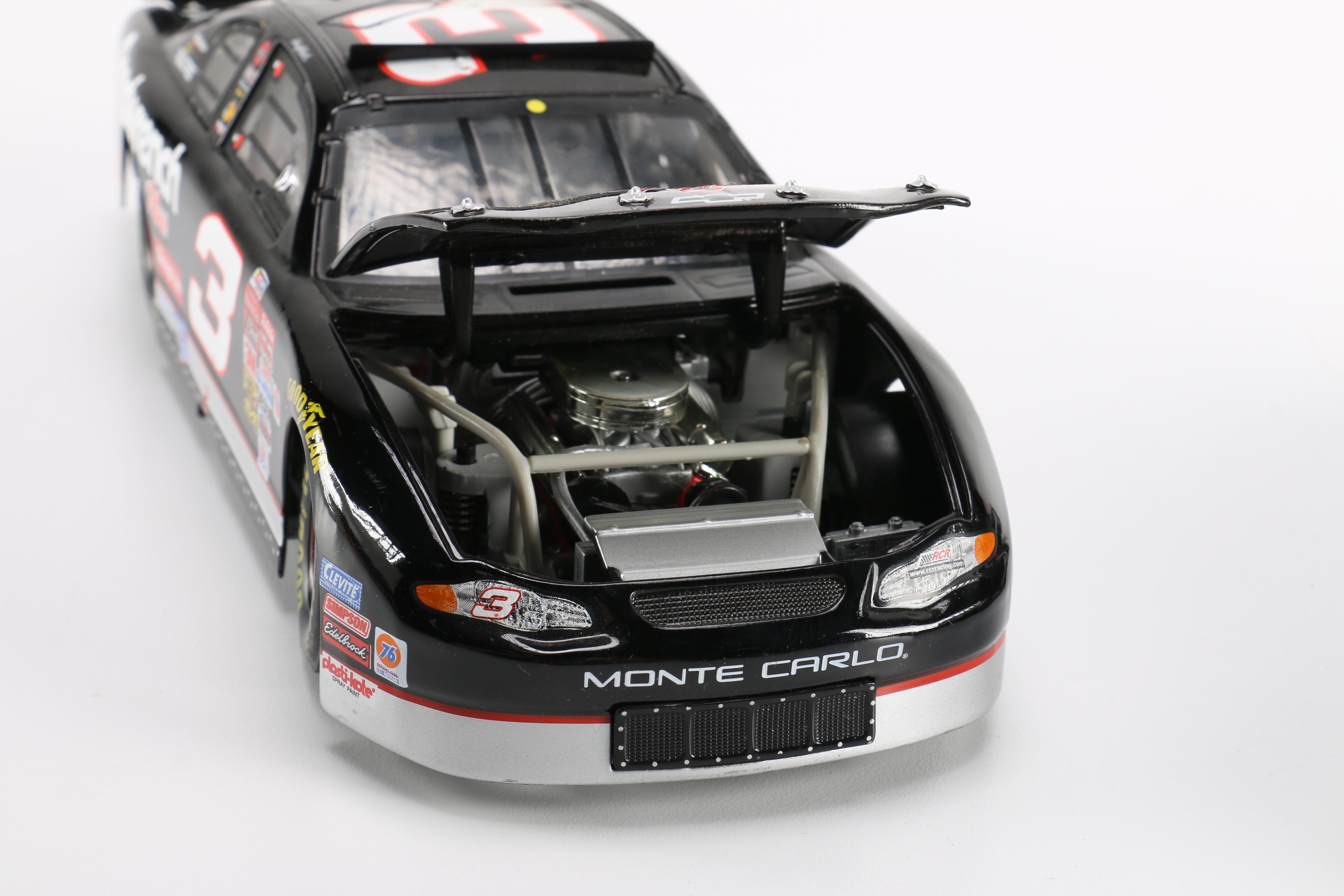 Three Dale Earnhardt Replica Cars