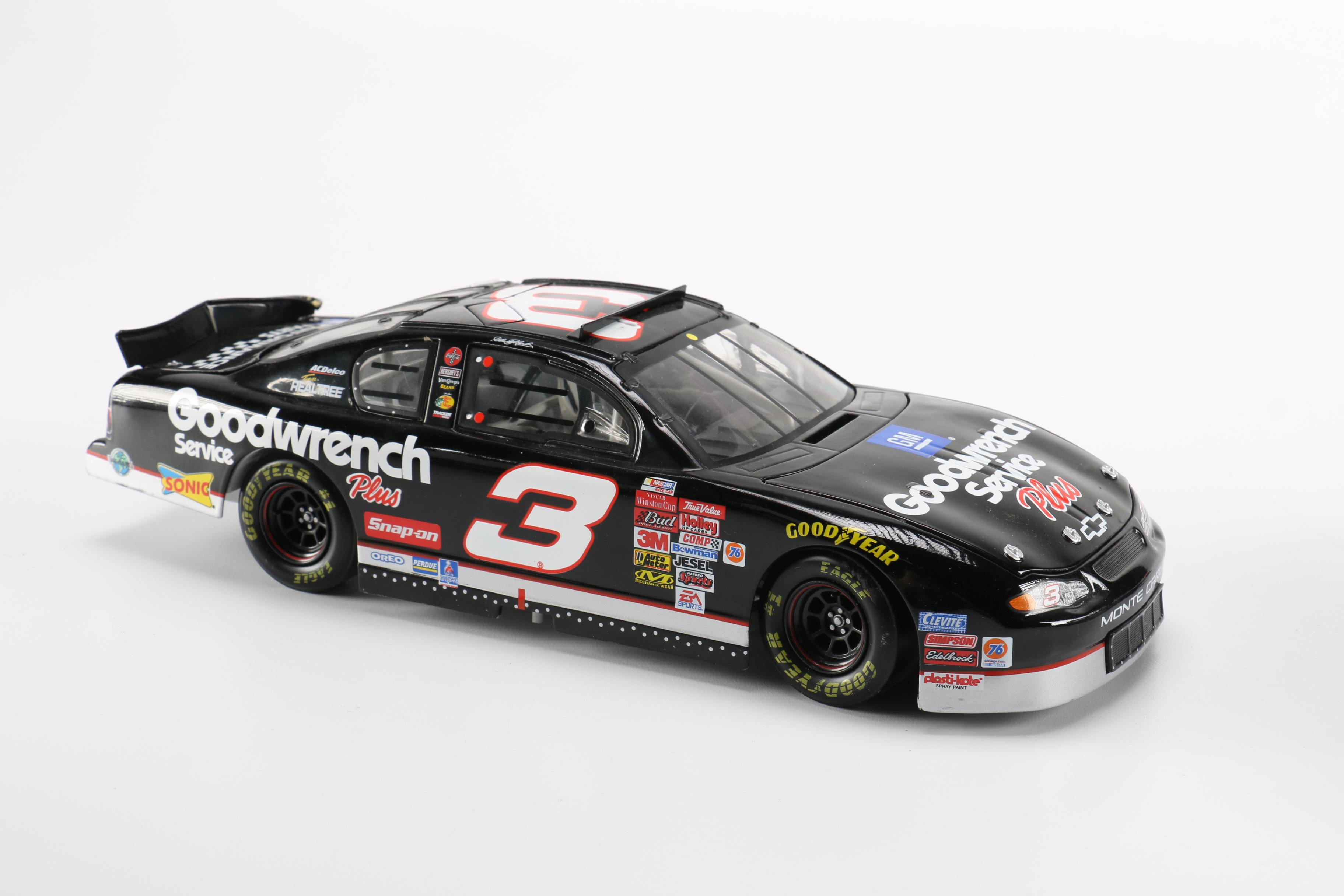 Three Dale Earnhardt Replica Cars