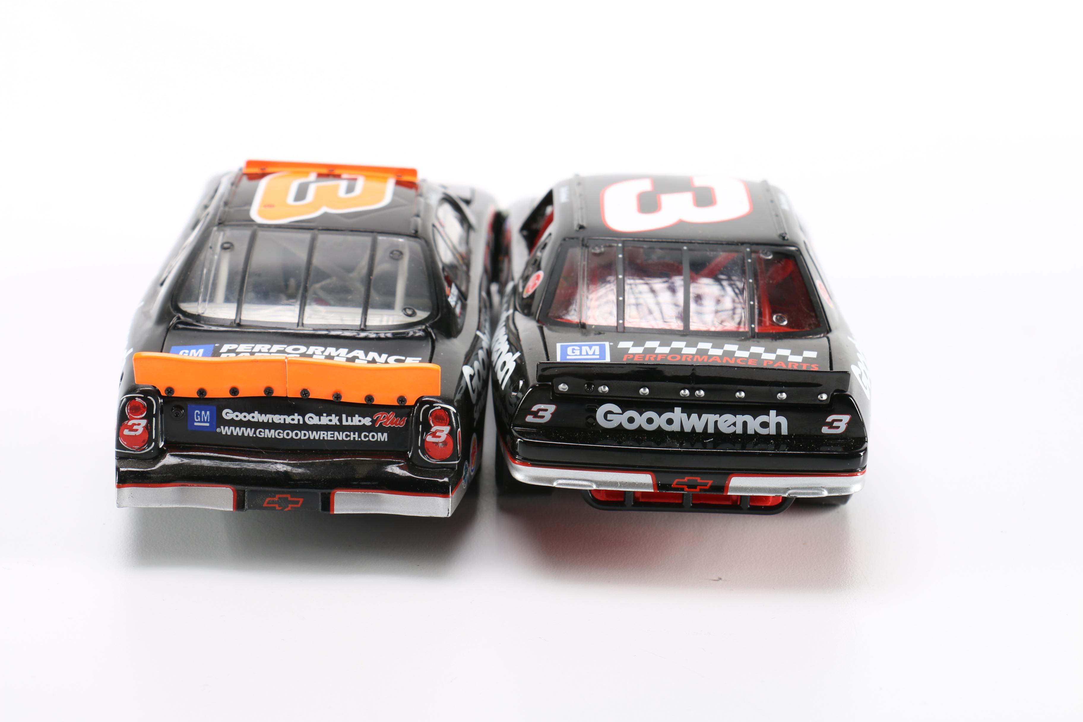 Three Dale Earnhardt Replica Cars