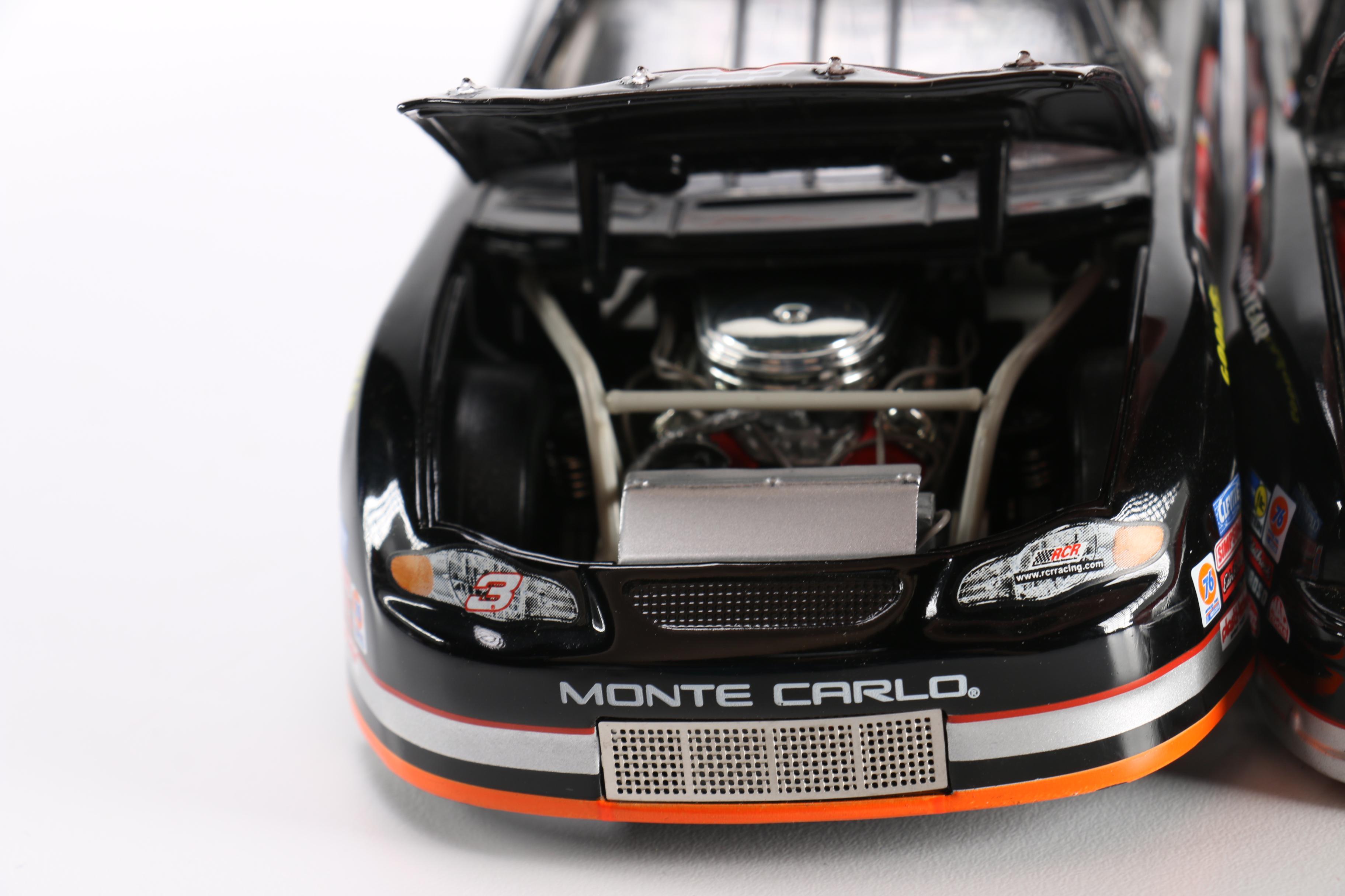 Three Dale Earnhardt Replica Cars