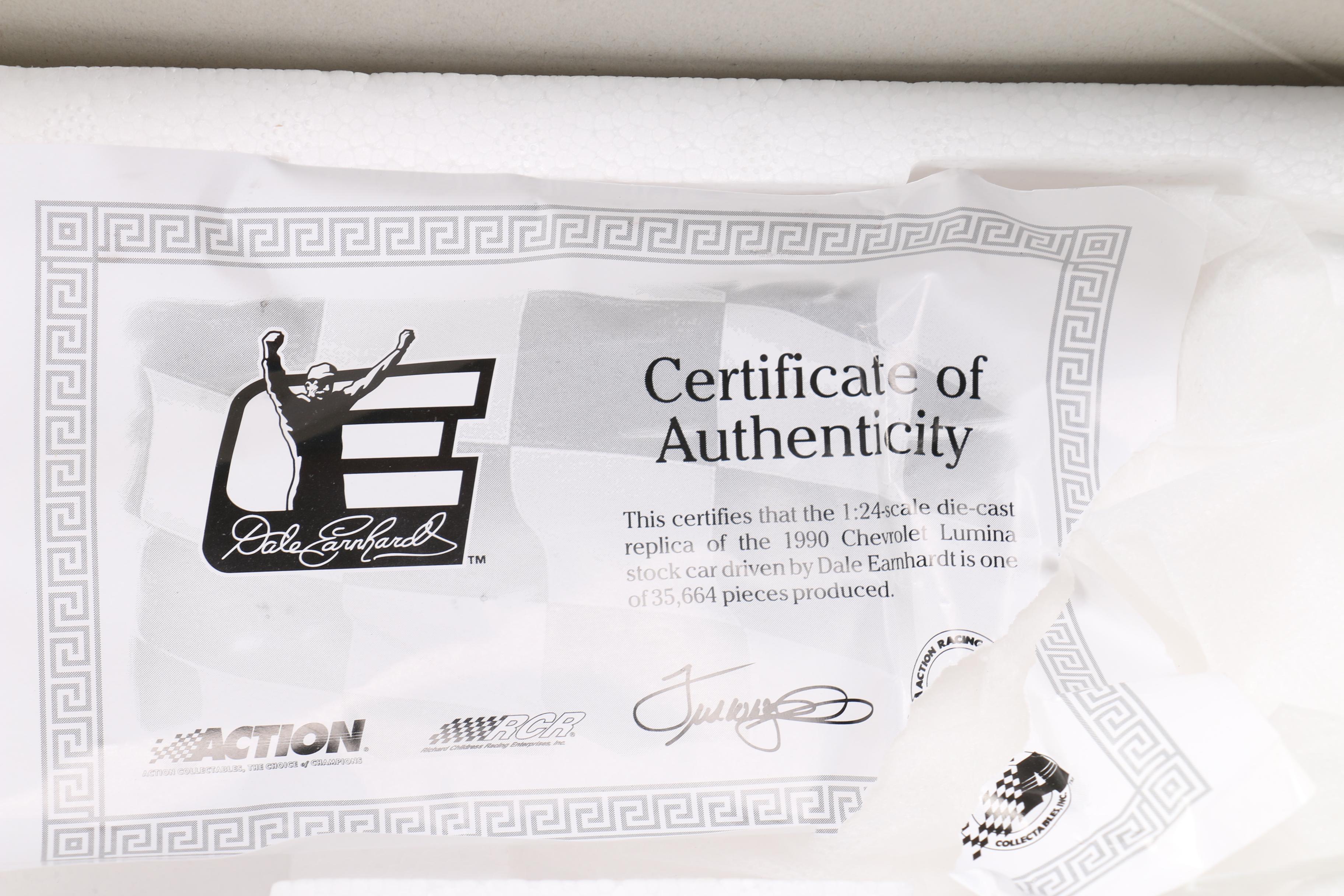 Three Dale Earnhardt Replica Cars