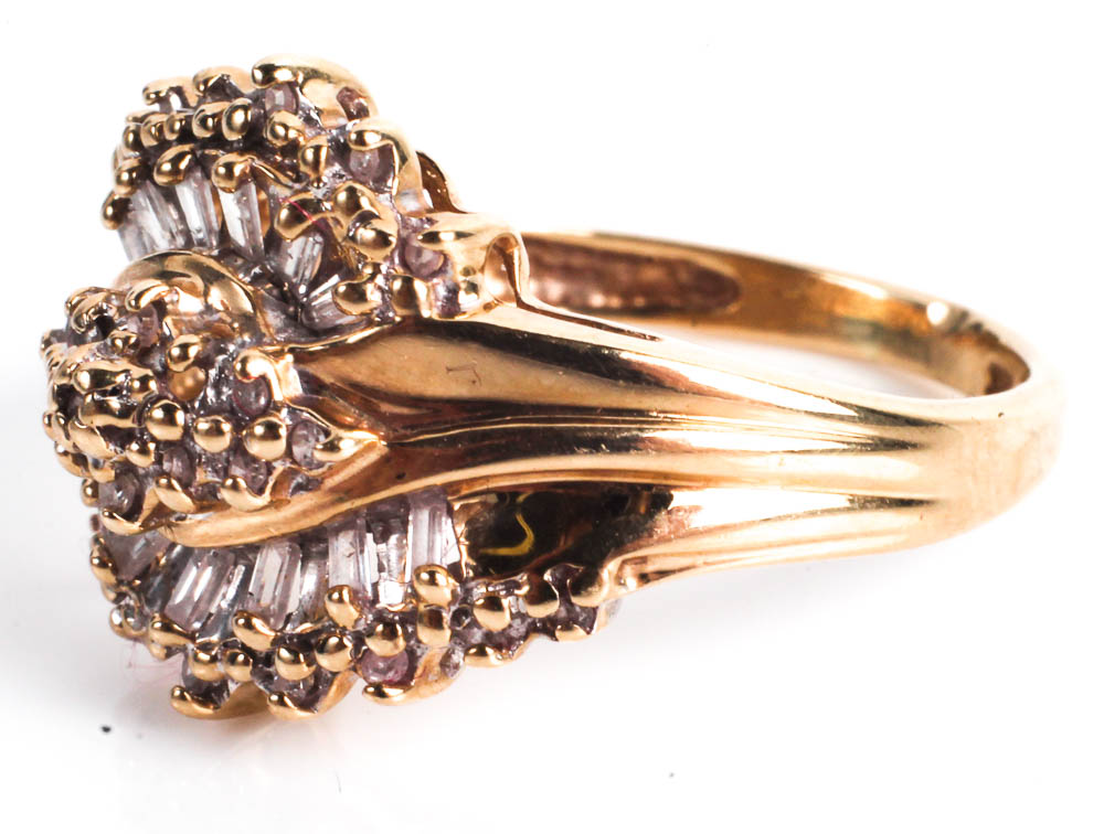 Gold Rings with Diamonds