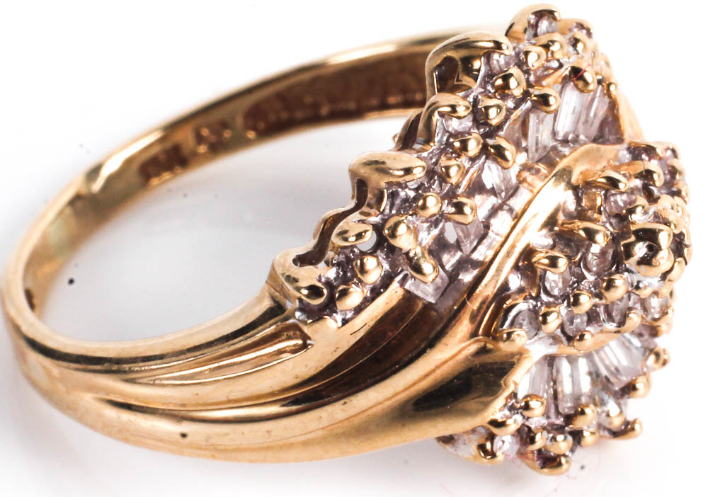 Gold Rings with Diamonds