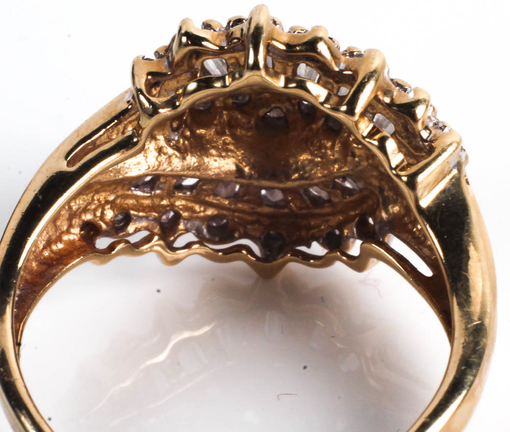 Gold Rings with Diamonds