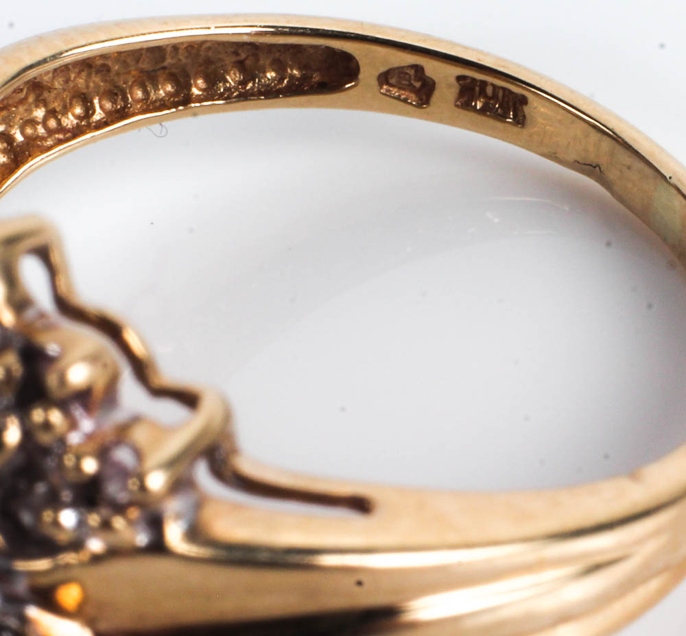 Gold Rings with Diamonds