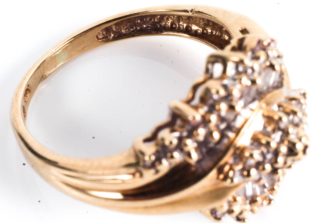 Gold Rings with Diamonds