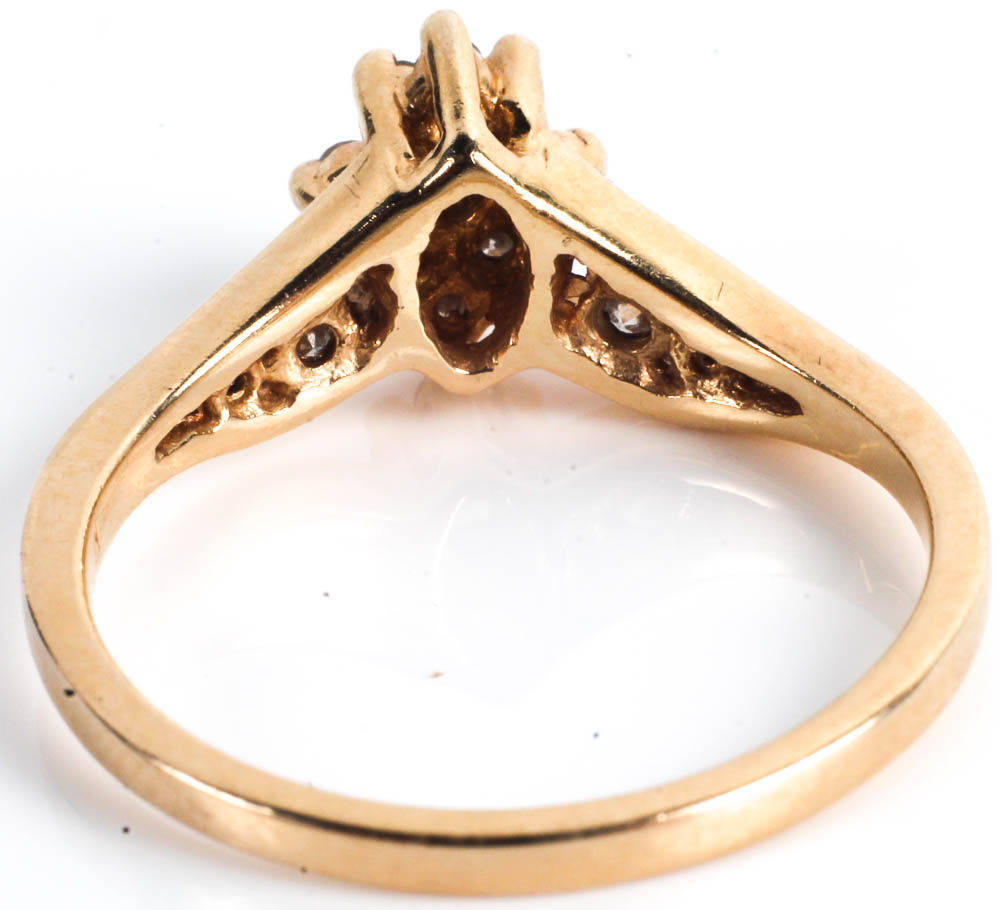 Gold Rings with Diamonds