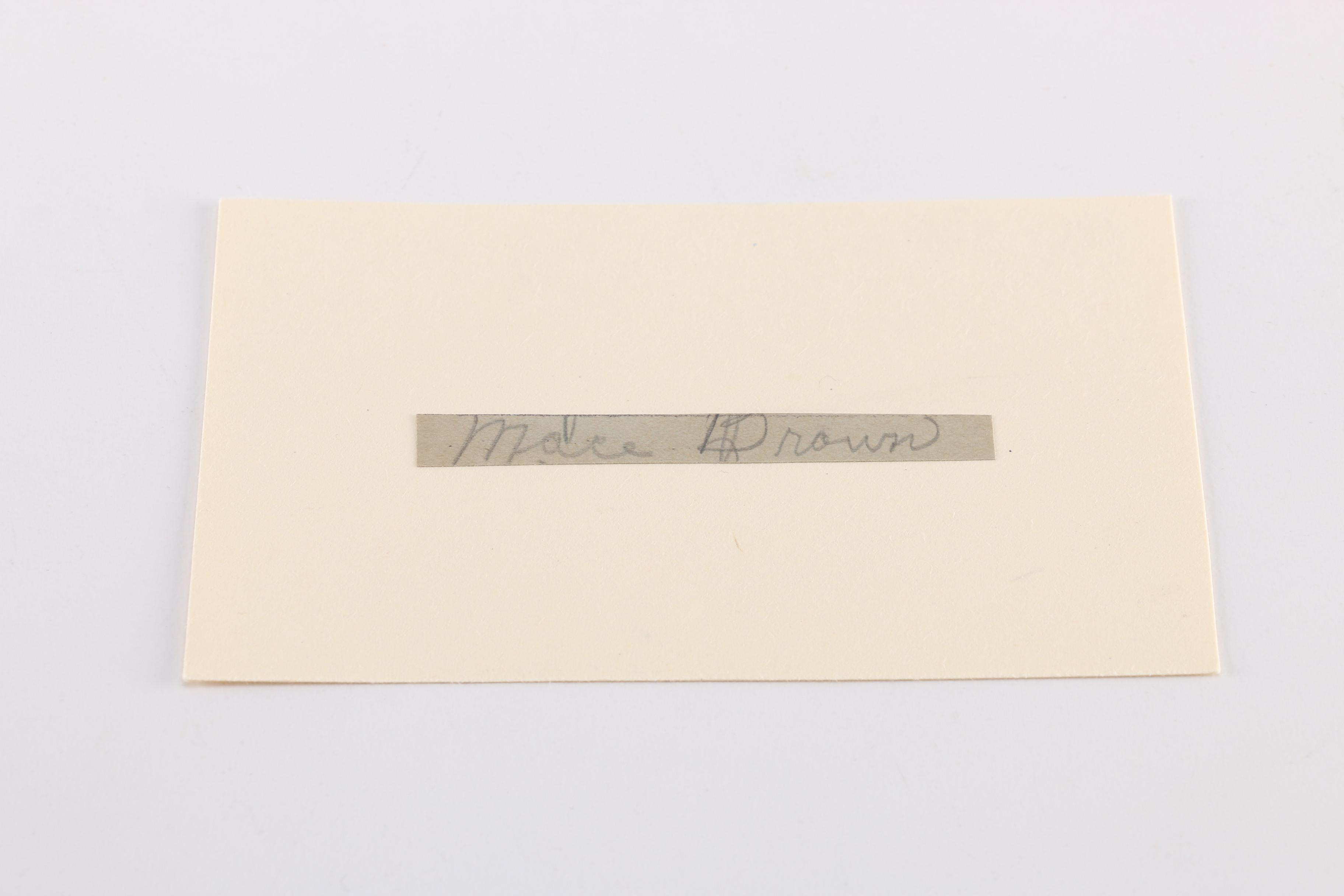 Assorted Vintage Baseball Signatures