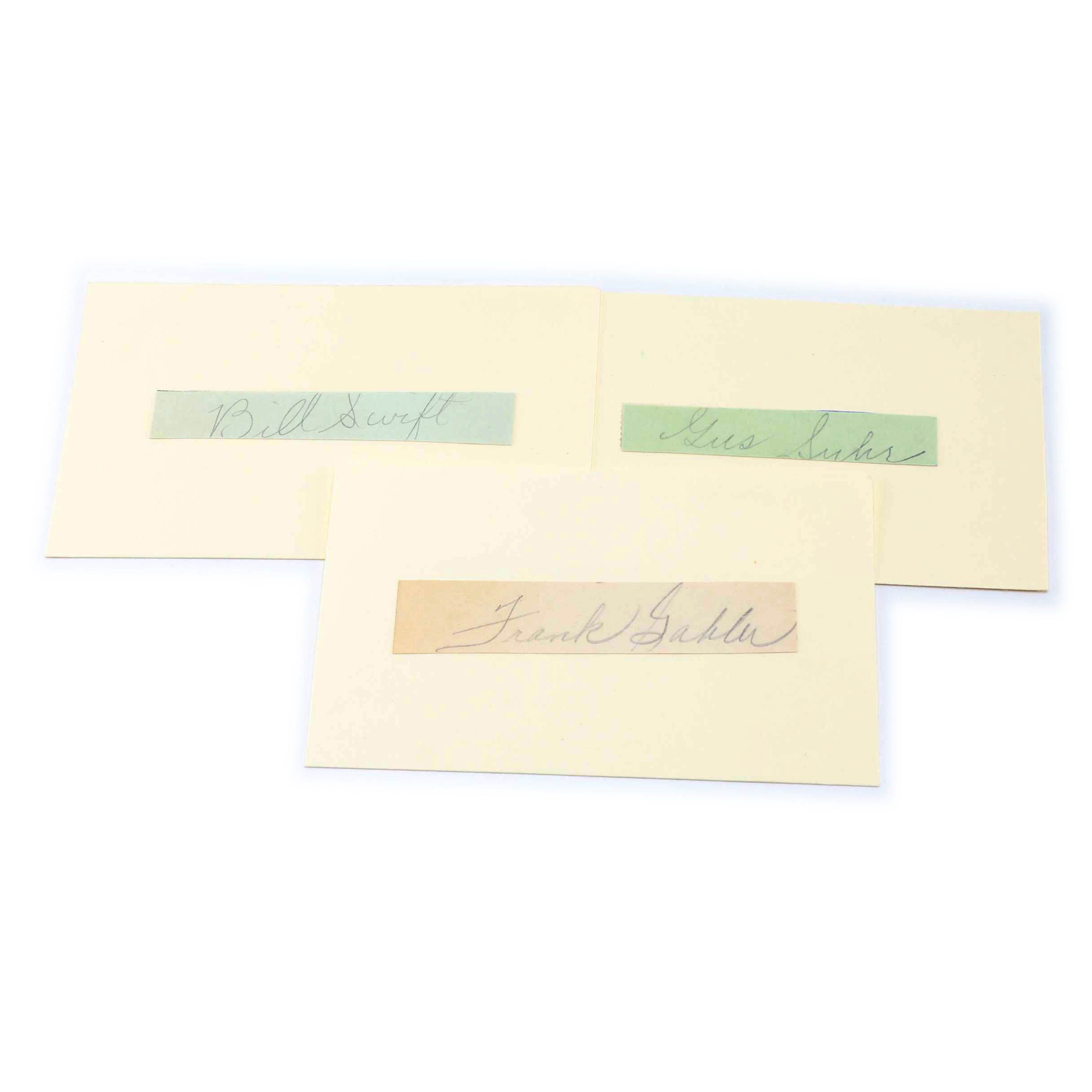 Assorted 1930s Baseball Player Signatures