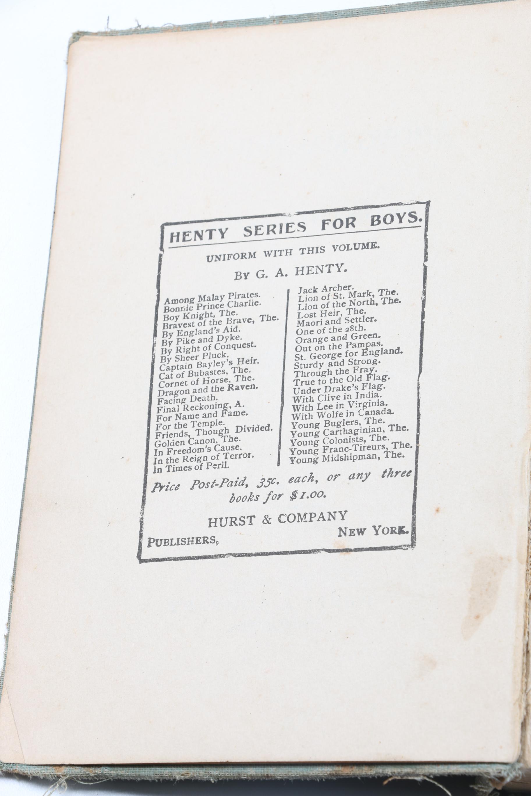 Vintage and Antique Books Including Adventure Novels