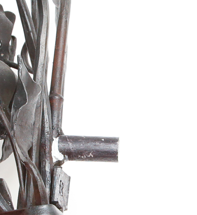 Original Painted Iron-Worked Flower Bouquet by Elizabeth Brim