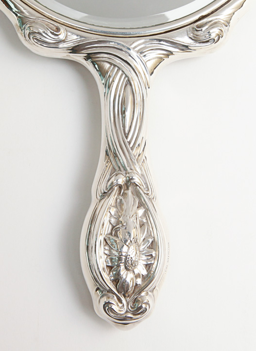 Vintage Sterling Silver Hand Mirror