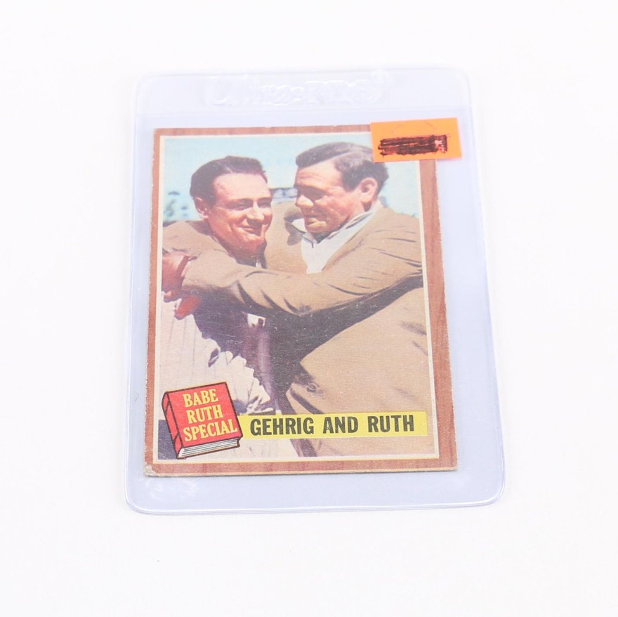 1962 Topps #140 Gehrig and Ruth Card