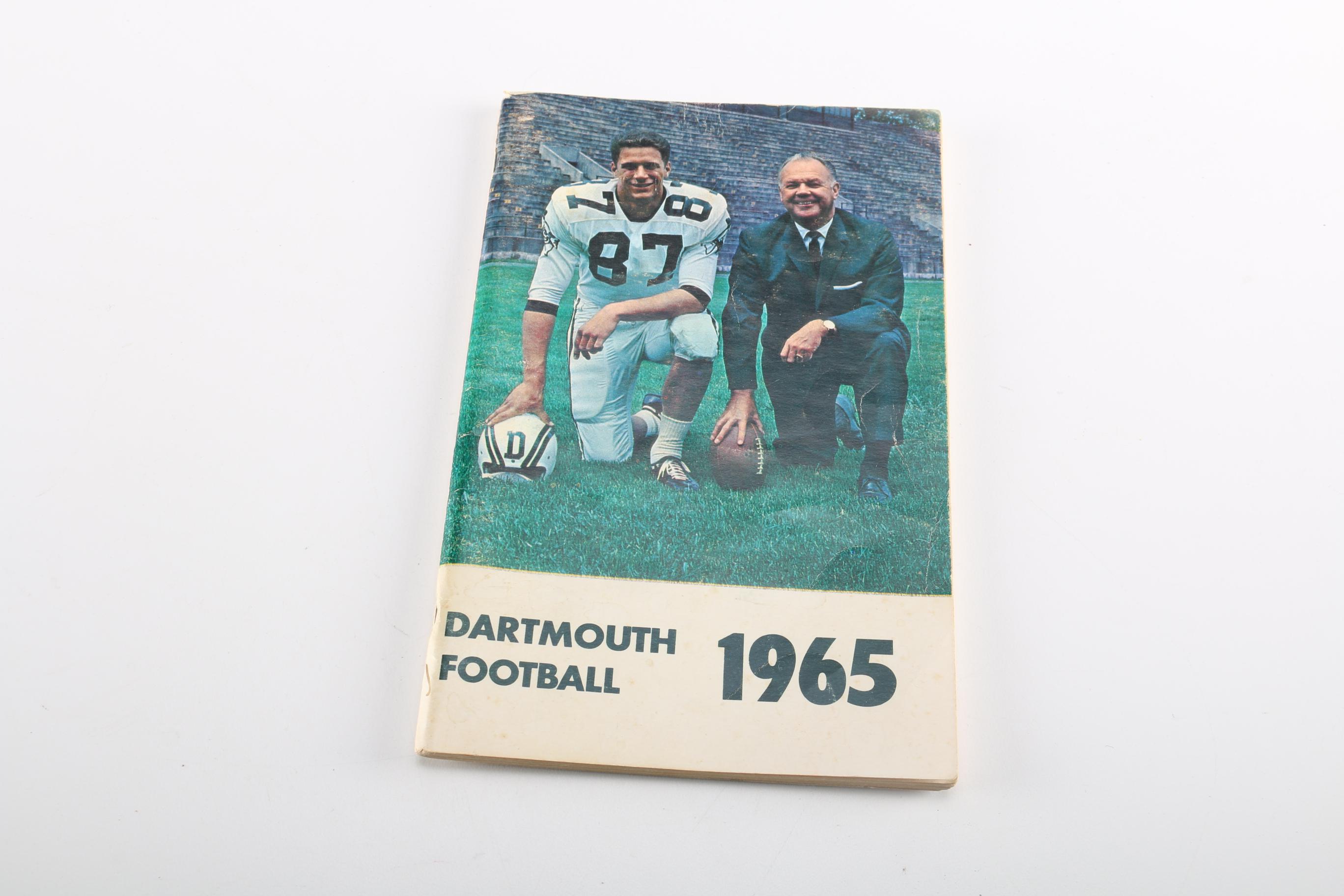 1960s Dartmouth Football Programs and Flag