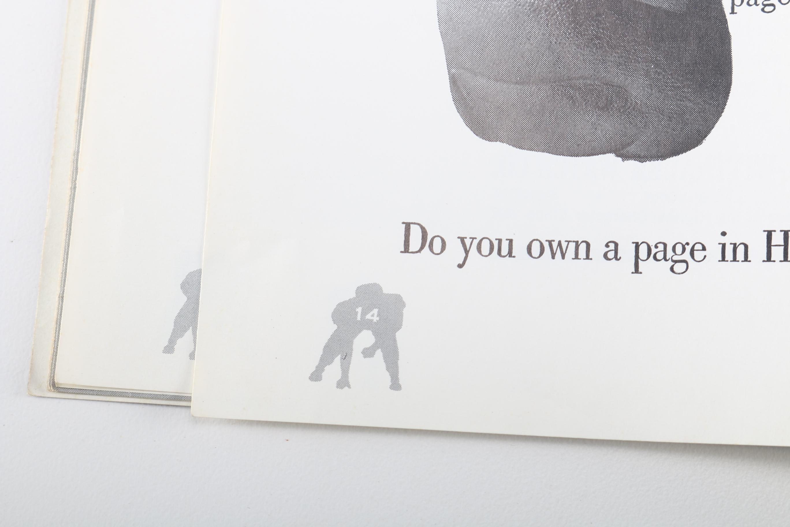 1960s Dartmouth Football Programs and Flag