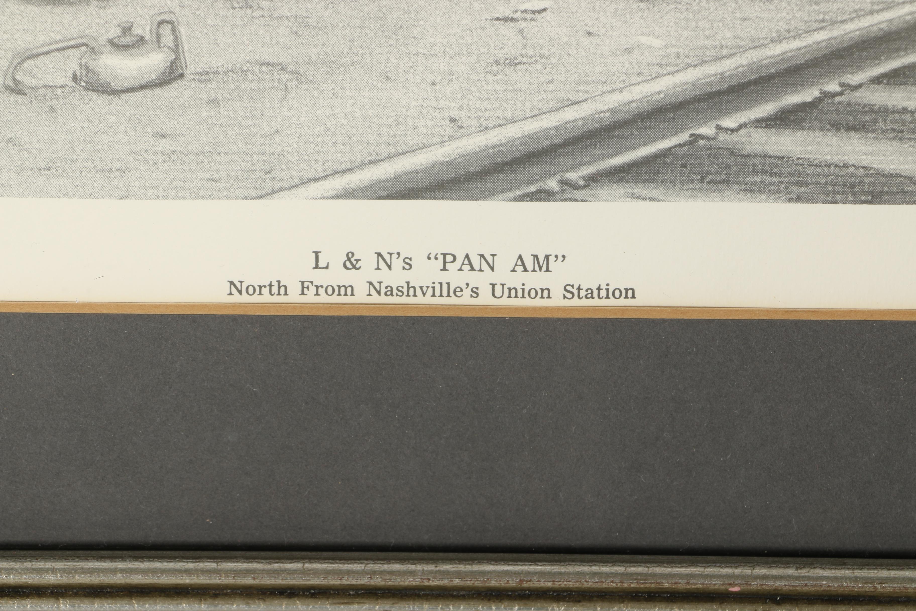 After Roland Talbott 1980 Offset Lithograph Of Nashville Union Station