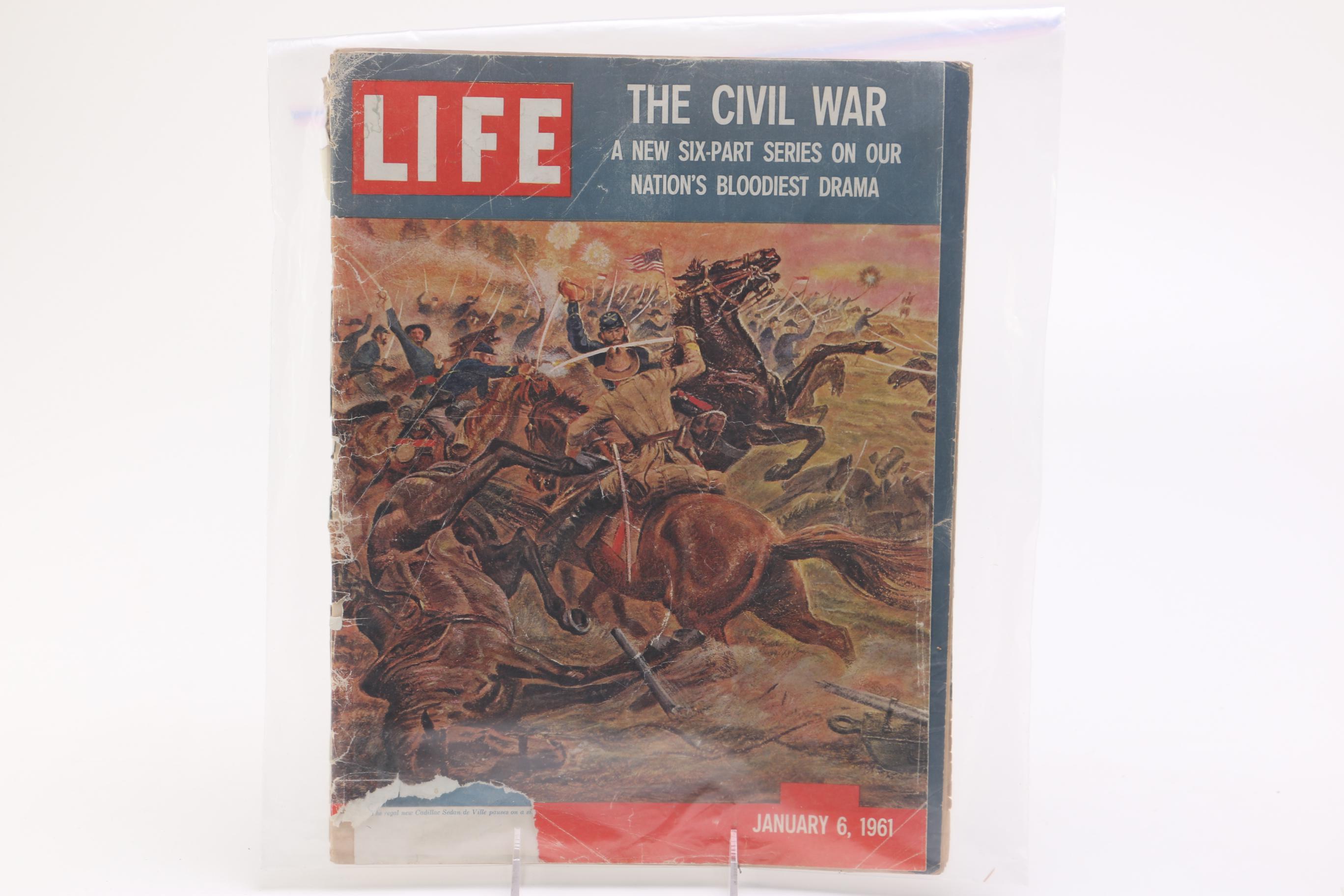 Selection of Four Vintage 1960s "Life" Magazines