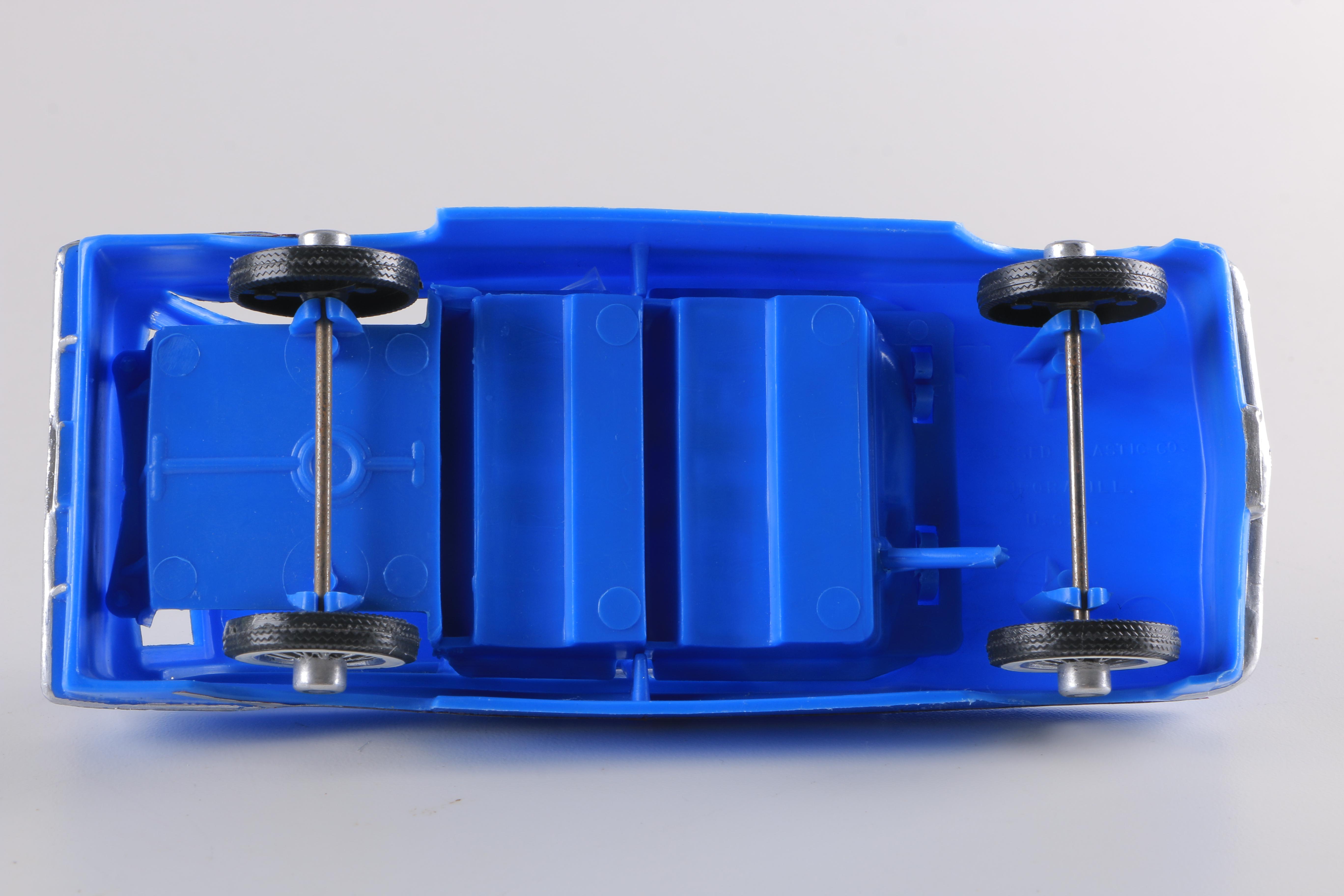 Pair of Plastic Station Wagon Toy Cars