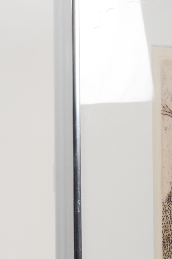 Robert Bero Artist Proof Aquatint Etching "Woods View II"