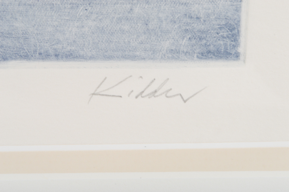 Harvey Kidder Color Mezzotint "The Pond"